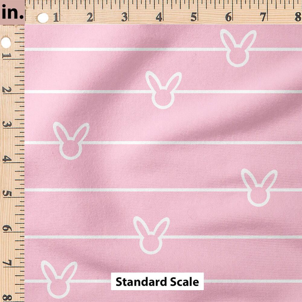 Ruler Scale for Bunny Stripe (Pink) by Julie Storie Designs